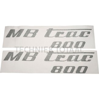 . Aufklebersatz olivgrün Mercedes Benz MB-Trac 800