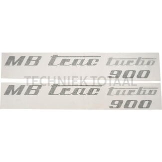 . Aufklebersatz olivgrün Mercedes Benz MB-Trac Turbo 900