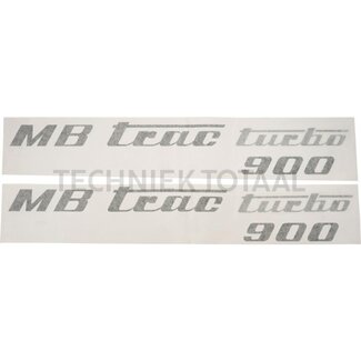 . Sticker set olive green Mercedes Benz MB-Trac turbo 900