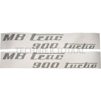 . Aufklebersatz olivgrün Mercedes Benz MB-Trac 900 Turbo
