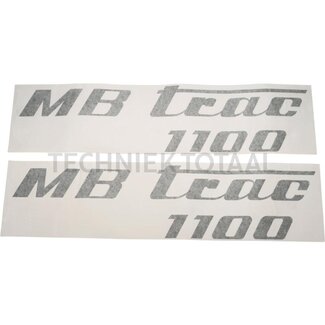 . Aufklebersatz olivgrün Mercedes Benz MB-Trac 1100