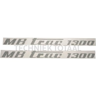 . Sticker set olive green Mercedes Benz MB-Trac 1300