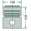 GRANIT Kolben Ø 128 mm Hanomag Motor D 943, D 944, D 963A1