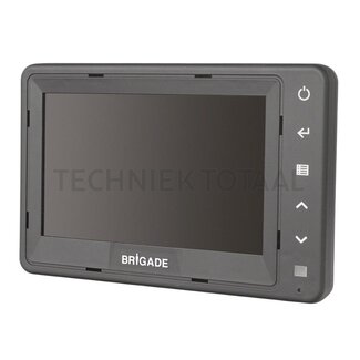 BRIGADE Digitale monitor 5 inch LCD 12-24 V, 3 camera-ingangen, 800 x 480