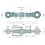 GRANIT Mechanischer Oberlenker standard cat. 1/2, 265 - 310 mm, M27 x 3
