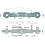 GRANIT Mechanischer Oberlenker standard cat. 1/1, 290 - 365 mm, M27 x 3