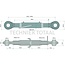 GRANIT Mechanischer Oberlenker standard cat. 2/2, 420 - 600 mm, M30 x 3