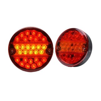 GRANIT Rückleuchte LED Ø 142 mm, 12 / 24 V, Bremslicht, Blinker