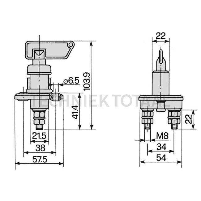 Cobo Batterietrennschalter 100 A, 135 g