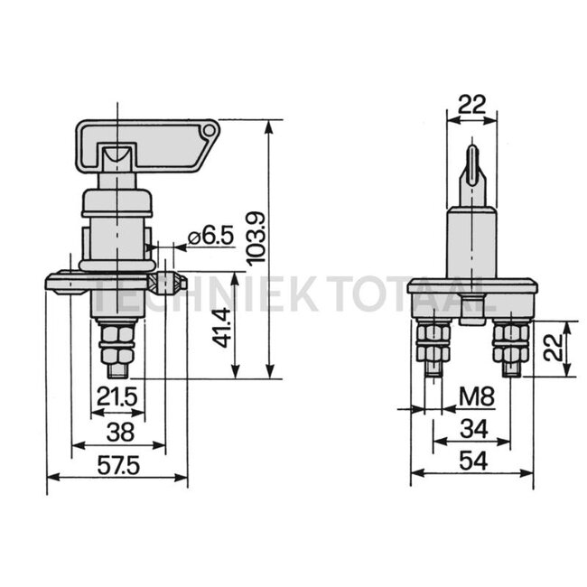Cobo Batterietrennschalter 100 A, 170 g