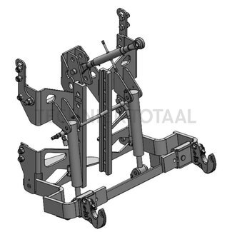 Scharmüller Trekhaakframe standaard 200 mm, 26,7 kN Multihog CX 75, 132 kg