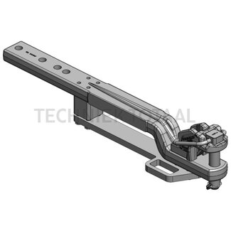 Scharmüller Drawbar 1335 mm, 120 x 60 mm, pin 50 mm, 118 kN, position 4
