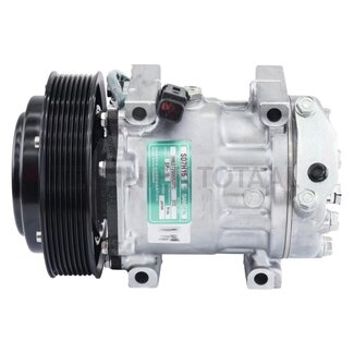 SANDEN Air conditioning compressor 24 V, pulley Ø 133 mm, 8 grooves, DM, PV8