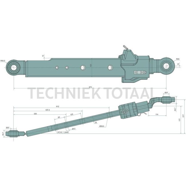 CBM Hubarm Kategorie 3, 973 mm, rechts | 06.3051.00.4