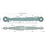 GRANIT Mechanische topstang zware uitvoering cat. 3/3, 665 - 950 mm, M36 x 3