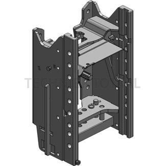 Scharmüller Drawbar frame rail 390 mm, guide 32 mm, 100,2 kN, 2000/4000 kg