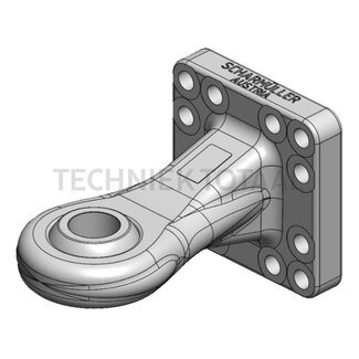Scharmüller Trekoog flens Ø 51 mm, werklengte 250 mm, gatenpatroon 160 x 160 mm