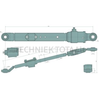 CBM Lift arm category 3, 1025 mm, right