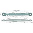GRANIT Mechanische topstang draadspindel/draadspindel cat. 2/2, 745 - 1030 mm
