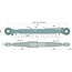 GRANIT Mechanischer Oberlenker threaded spindle/threaded spindle cat. 3/3, 745 - 1030 mm