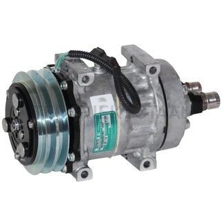 SANDEN Aircocompressor 24 V, poelie-Ø 132 mm, 2 groeven