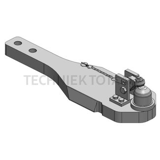 Scharmüller Draagplaat kogel 80, 118 kN, 942 x 275 mm, 2 hartbouten