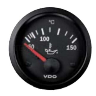 VDO Temperatuurmeter 50 - 150 °C, 52 mm, 11 - 16 V, Cockpit Vision