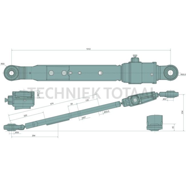 CBM Hubarm Kategorie 3, 1012 mm, rechts | 06.3125.00.4