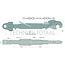 GRANIT Mechanische topstang vanghaak/gaffelkop cat. 3/2, 605 - 860 mm