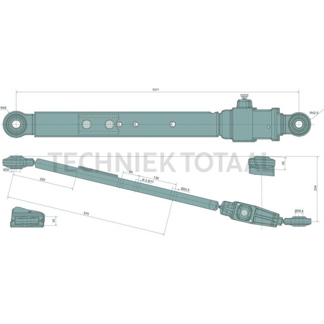 CBM Hubarm Kategorie 3, 1011 mm, links John Deere | 06.3124.00.4, 63124004, AL219984