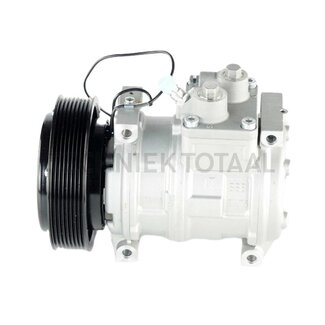 SANDEN Aircocompressor 12 V, poelie-Ø 140 mm, 8 groeven John Deere