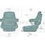 GRAMMER Heftruckzitting Primo L Plus luchtgeveerd 12 V, 520 mm, stof | 1550944