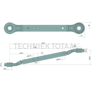 CBM Lift arm category 4, 970 mm, right / left
