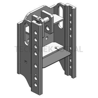 Scharmüller Trekhaakframe rail 295 mm, geleiding 32 mm, 61,6 kN, 2000 kg Steyr