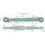 GRANIT Mechanische topstang draadspindel/draadspindel cat. 3/2, 665 - 950 mm
