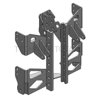 Scharmüller Trekhaakframe standaard 200 mm, 26,7 kN Multihog CX 75, 65 kg