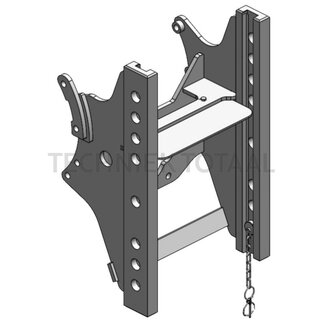 Scharmüller Anhängebockrahmen rail 330 mm, Führung 32 mm, 35 kN, 2000 kg TAFE 7515