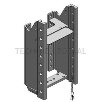 Scharmüller Trekhaakframe rail 330 mm, geleiding 32 mm, 79 kN, 2500 kg Deutz-Fahr