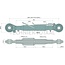 GRANIT Mechanische topstang draadspindel/draadspindel cat. 2/2, 545 - 815 mm