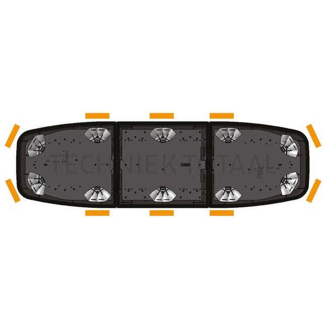 GRANIT LED warning bar 950 x 280 mm yellow / orange, 12 / 24 V