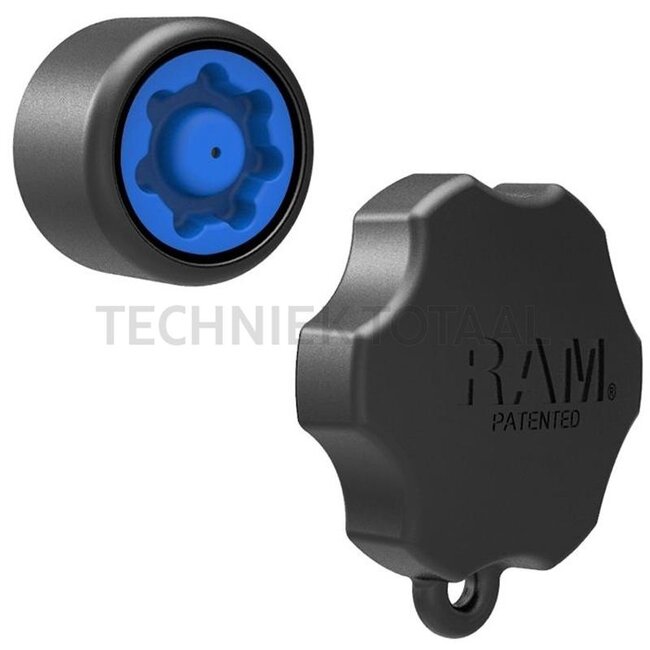 RAM MOUNTS Pin-Lock vergrendeling voor B-kogel 1 inch verbindingsarmen | RAP-S-KNOB3U