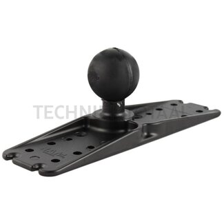 RAM MOUNTS Universelle Grundplatte D-Kugel Ø 57,2 mm, 279 x 76 mm, Aluminium