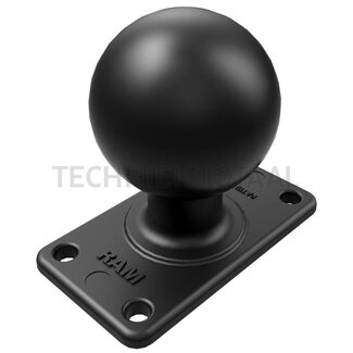 RAM MOUNTS Halve VESA-Platte 35 x 75 mm gatenraster, D-Kugel 2,25 Zoll