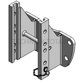 ROCKINGER Trekhaakframe 58,5 kN, railbreedte 270 mm, oplegdruk 1500 kg Manitou