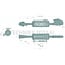 GRANIT Hydraulic top link cat. 3 - 28, 740 / 920 mm, stroke 180 mm | 02.1180.00.4, 47134200, 84399114, 87710192