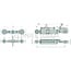 GRANIT Hydraulic top link cat. 3 - 28, 740 / 920 mm, stroke 180 mm | 02.1180.00.4, 47134200, 84399114, 87710192