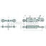 GRANIT Top link hook/clevis cat. 22,25/3, M36 x 3, 820 - 1140 mm Fendt