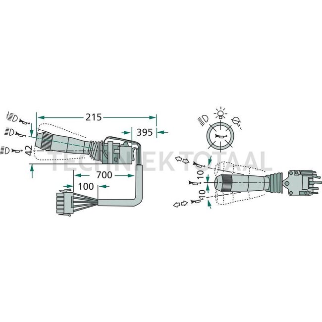 Cobo Multifunction switch horn, lighting, indicator | 1007476