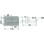Cobo Flashing position light rectangular right, with socket | 1011524