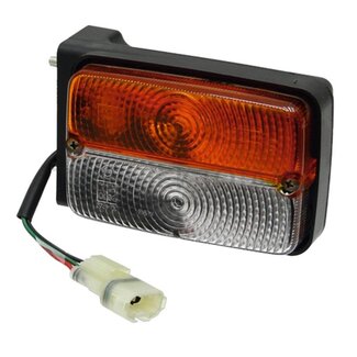 Cobo Indicator/position light rectangular left, cable 100 mm Massey Ferguson